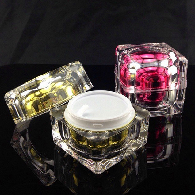 RL16 Crystal Square Jar